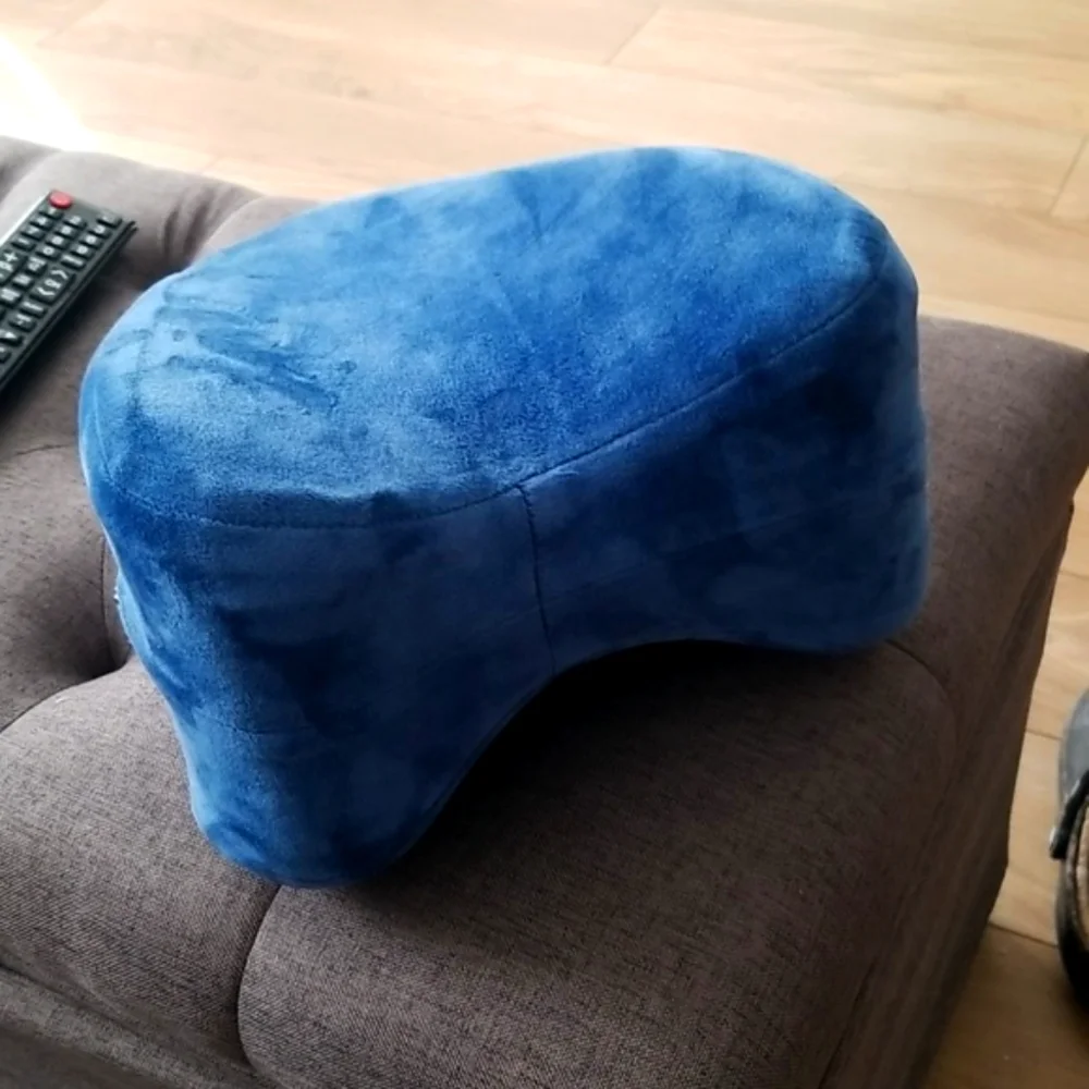 Blue Velvet Knee Leg Pillow